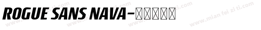 ROGUE SANS NAVA字体转换